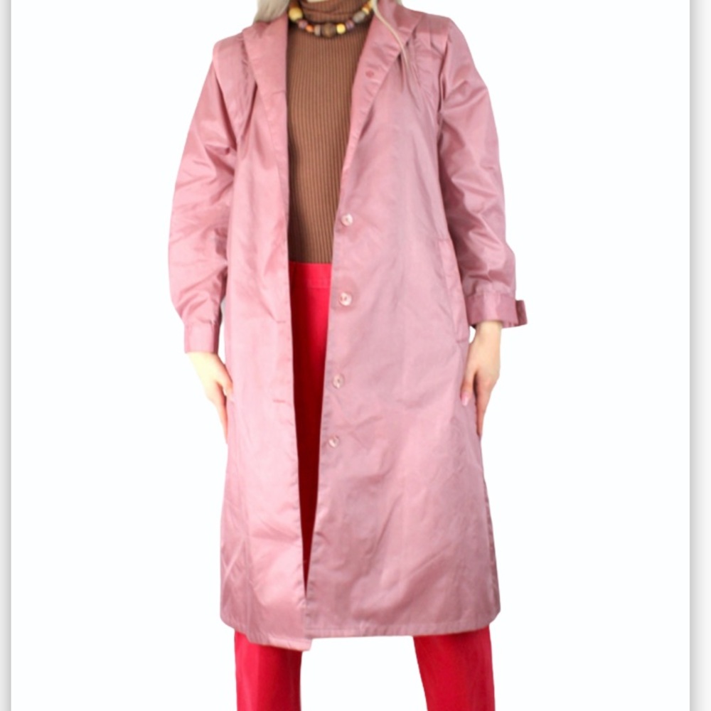 Vintage the Totes Coat Mauve Trench Coat rain